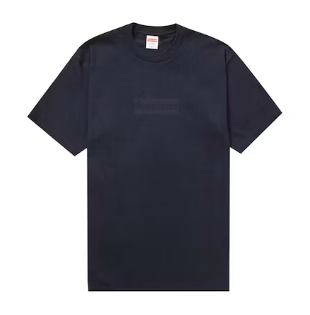 Supreme Tonal Box Logo Tee Navy