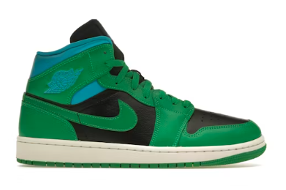 Jordan 1 Mid Lucky Green Aquatone (Women's)