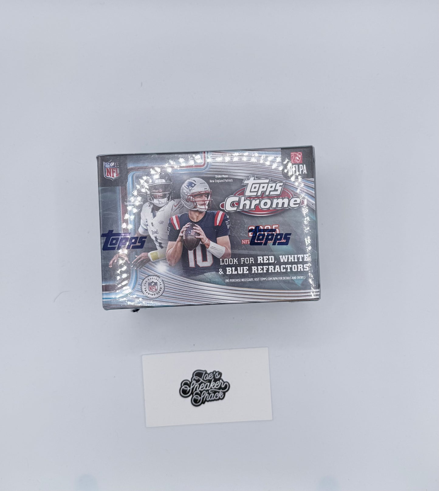 2025 Topps Chrome Football NFL Factory Sealed Blaster Value Box