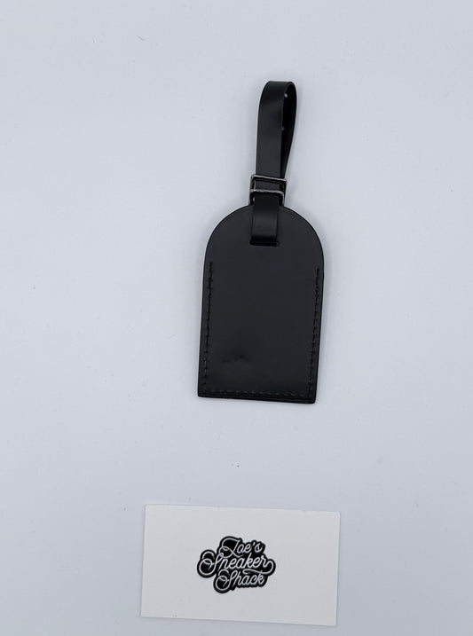 Louis Vuitton Ebene Leather Luggage Tag Black (Personalized)