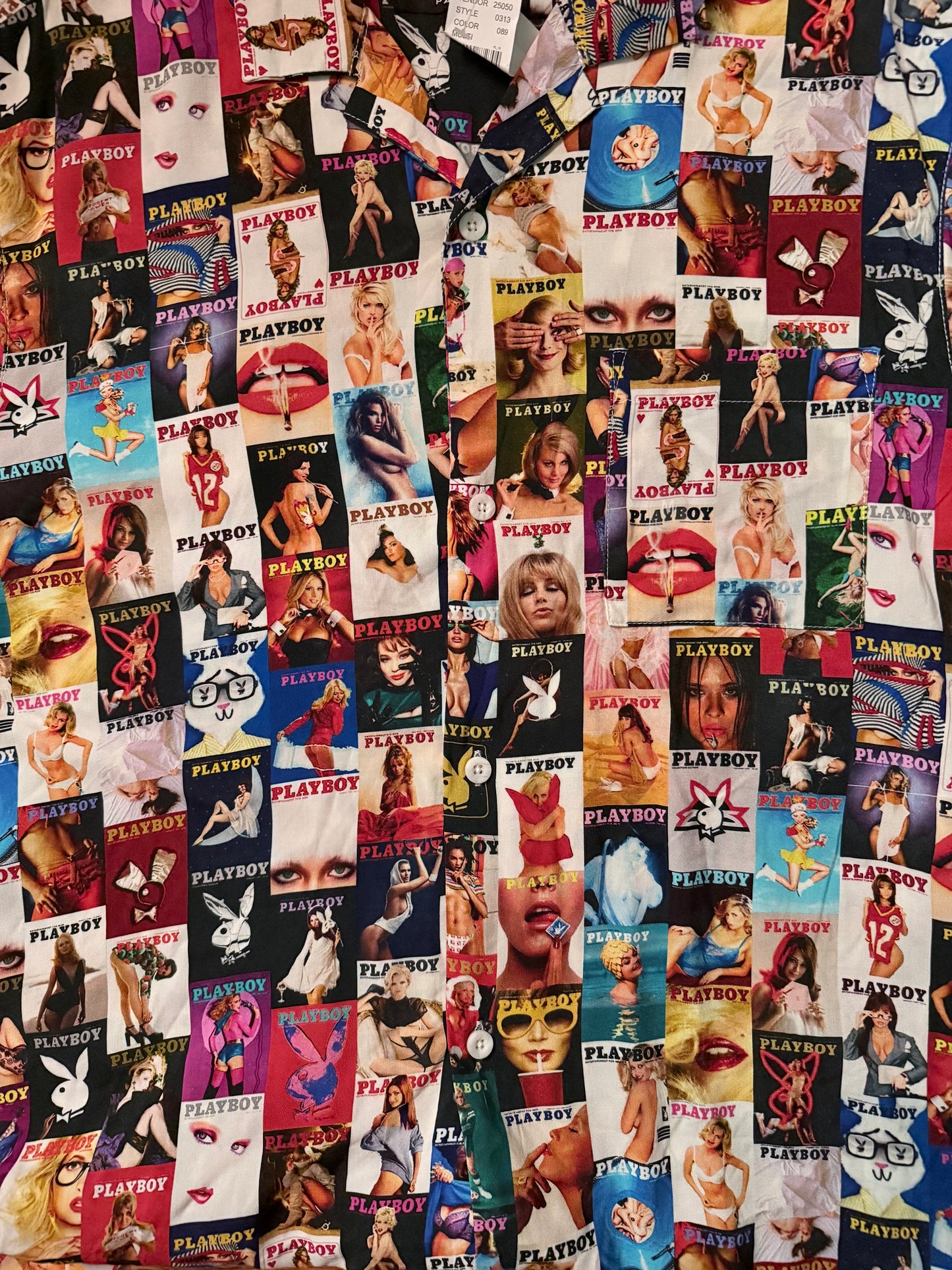 Playboy x PacSun Cover Bunny Centerfold Camp Shirt