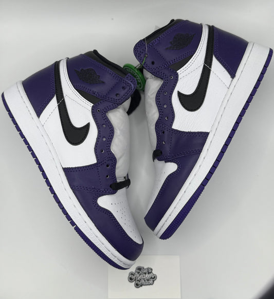 Jordan 1 Retro High Court Purple White (GS)