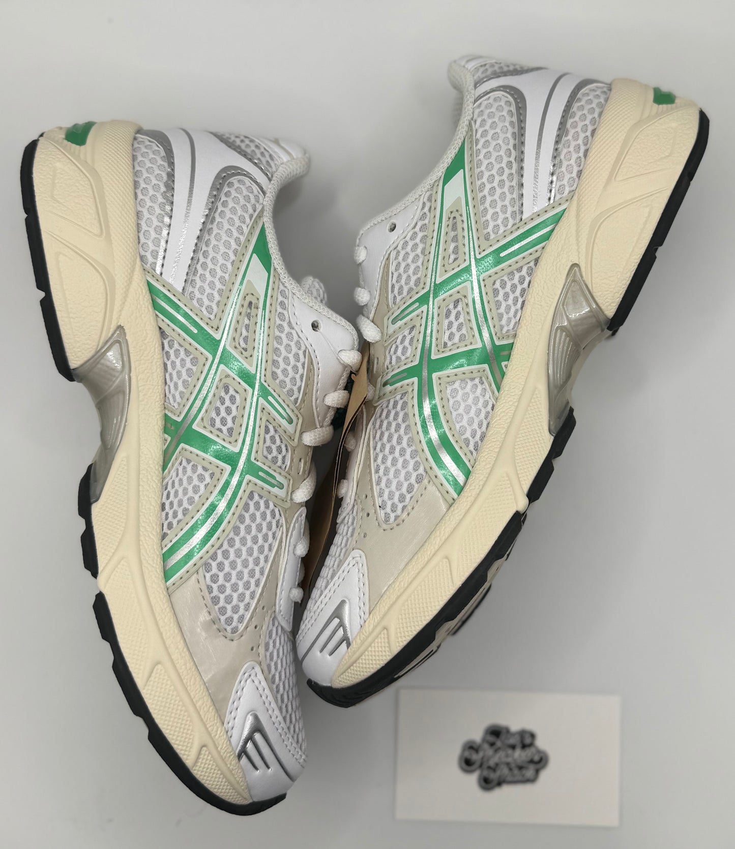 ASICS Gel-1130 White Malachite Green Off White Midsole (Women's)