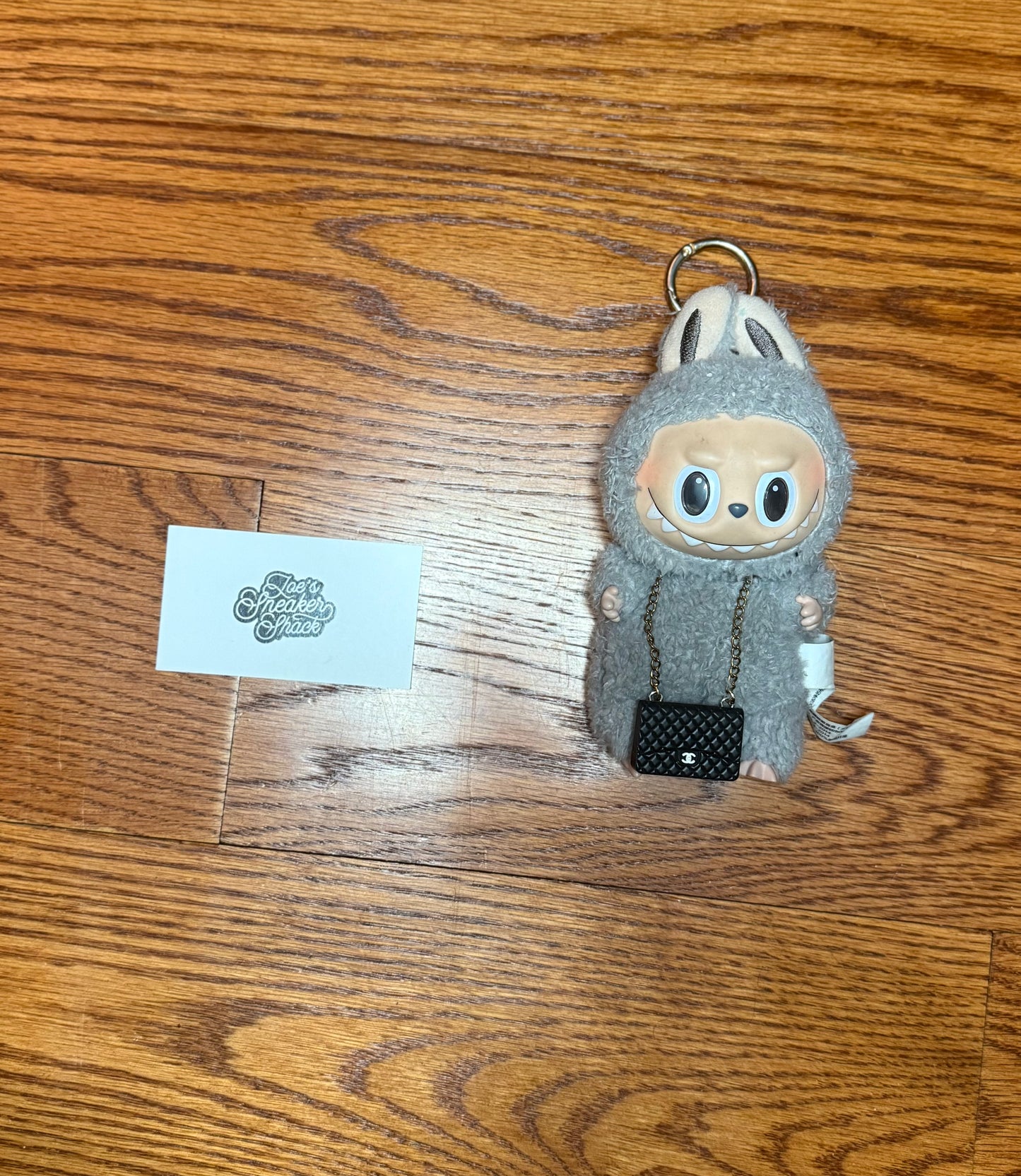 Labubu V1 Exciting Macaron The Monsters Sesame Bean Plush with Chanel Bag