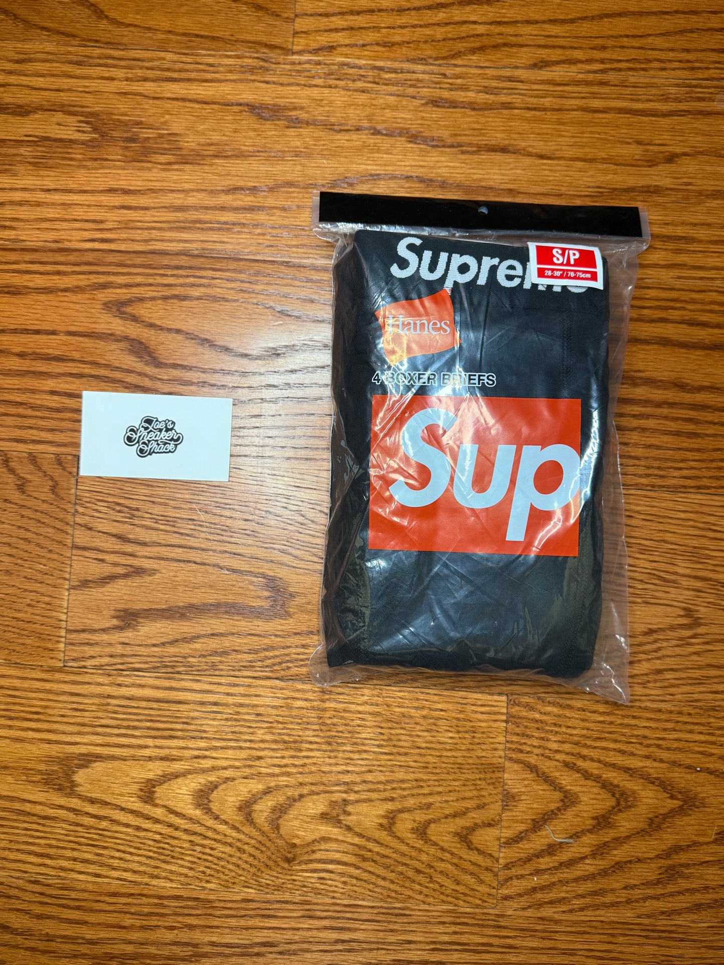 Supreme Hanes Boxer Briefs (4 Pack) Black