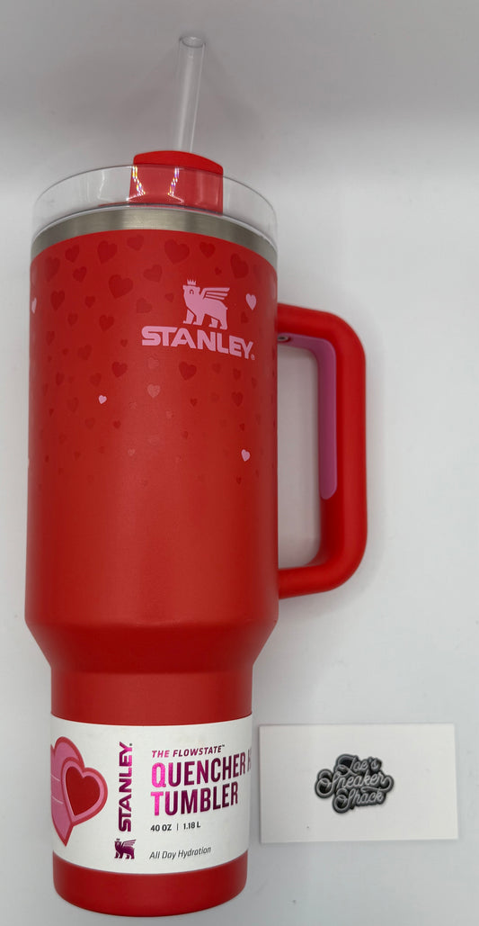 Stanley x Target Exclusive Valentines Day Flowstate Quencher 40oz Tumbler Ruby Hearts