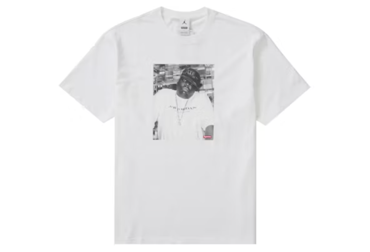 Supreme Jordan Biggie S/S Top White