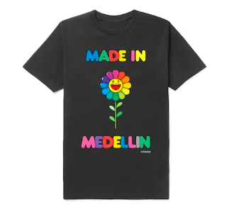 J Balvin x Takashi Murakami Made In Medellin Tee Black